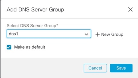 Add DNS Server Group