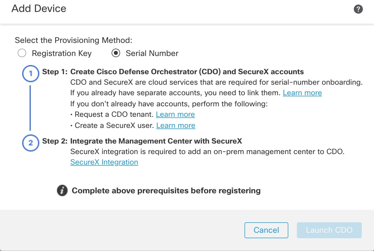 Add Device by Serial Number