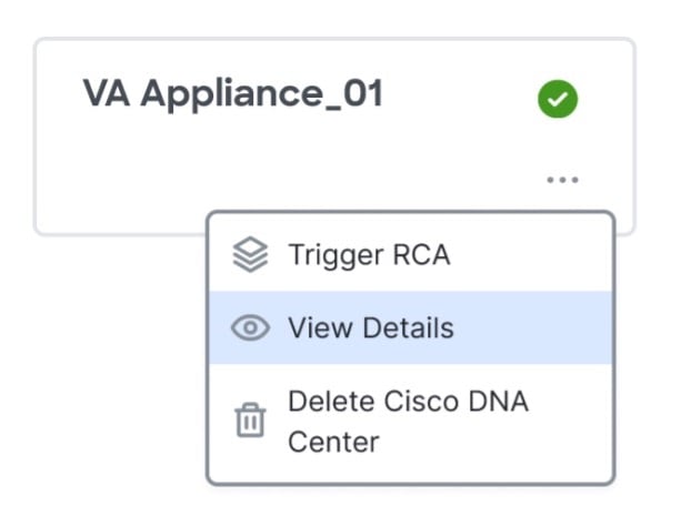 省略記号アイコンをクリックすると、リスト内に第 2 オプションとして [View Details] が表示されます。