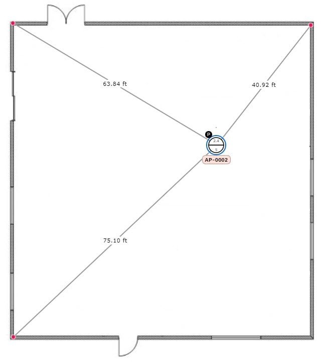 An AP can be triangulated based on 3 points in a room.