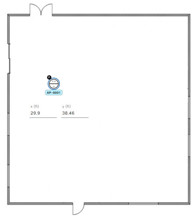 x and y coordinates can be defined on the map.