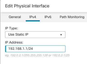 IPv4 Tab