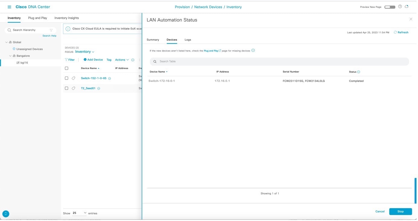 LAN Automation Devices