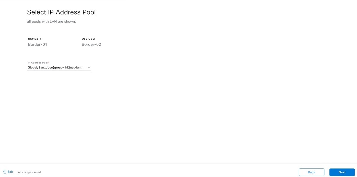 Select IP Pool