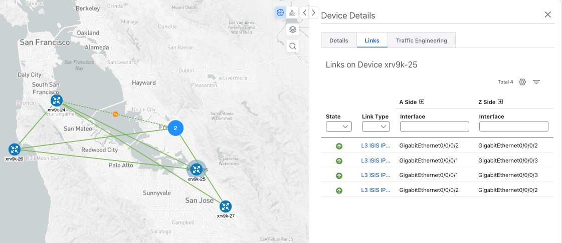 [トラフィックエンジニアリングの詳細（Traffic Engineering Details）]