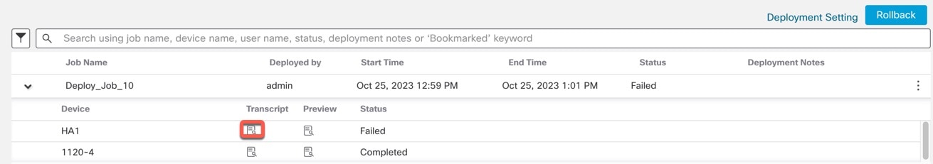 Transcript Details Icon
