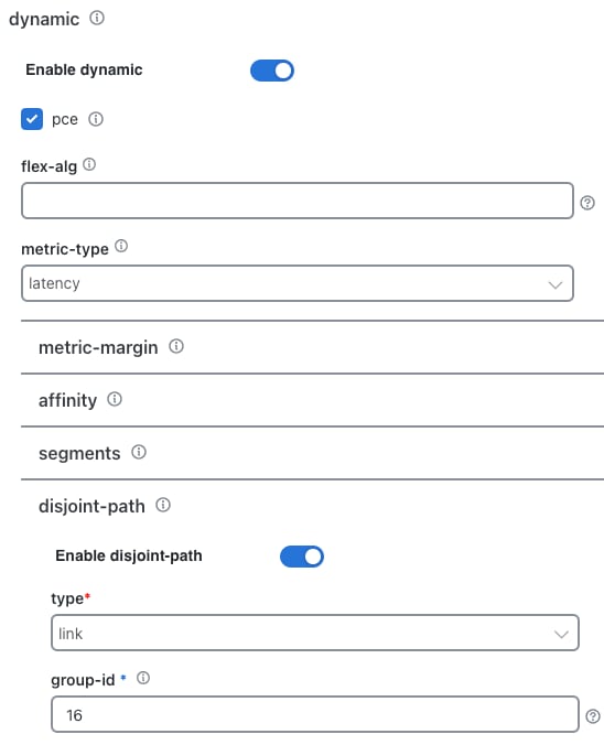 ODN-Template Dynamic Path Computation