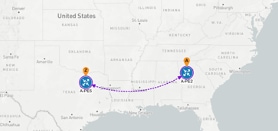 Visualize the L2VPN on the Map