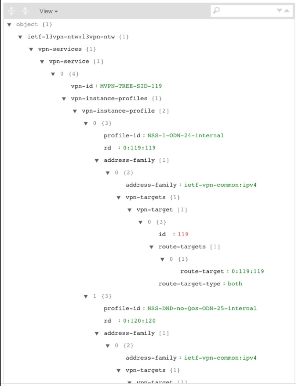Configured Data Pop-up