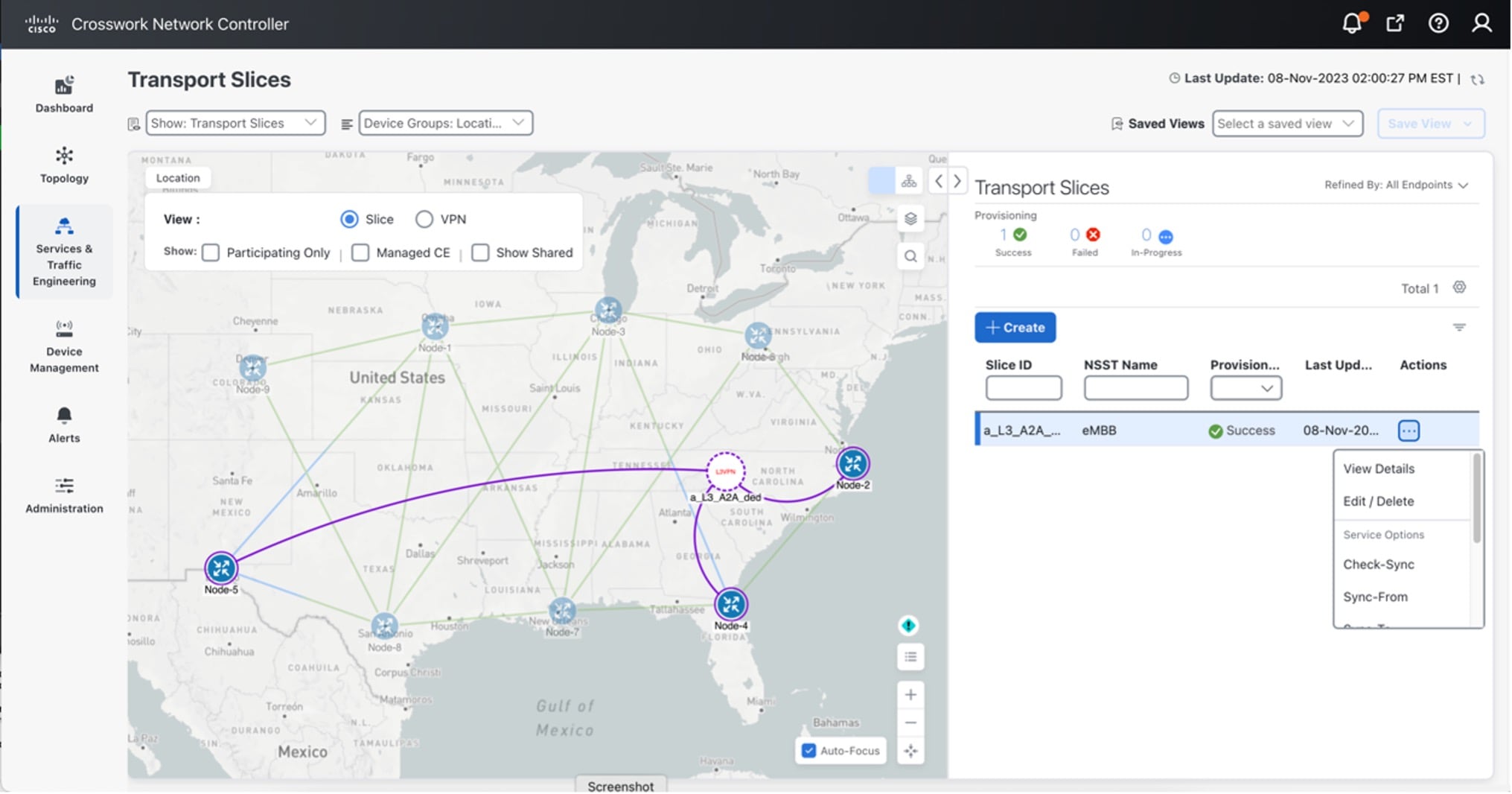 Transport Slices View Details