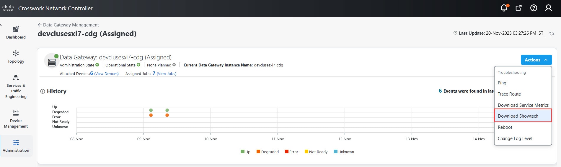 Data Gateway - Download Showtech