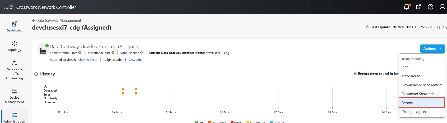 Data Gateway - Reboot