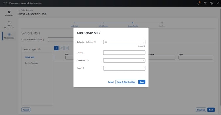 Add SNMP MIB Dialog Box