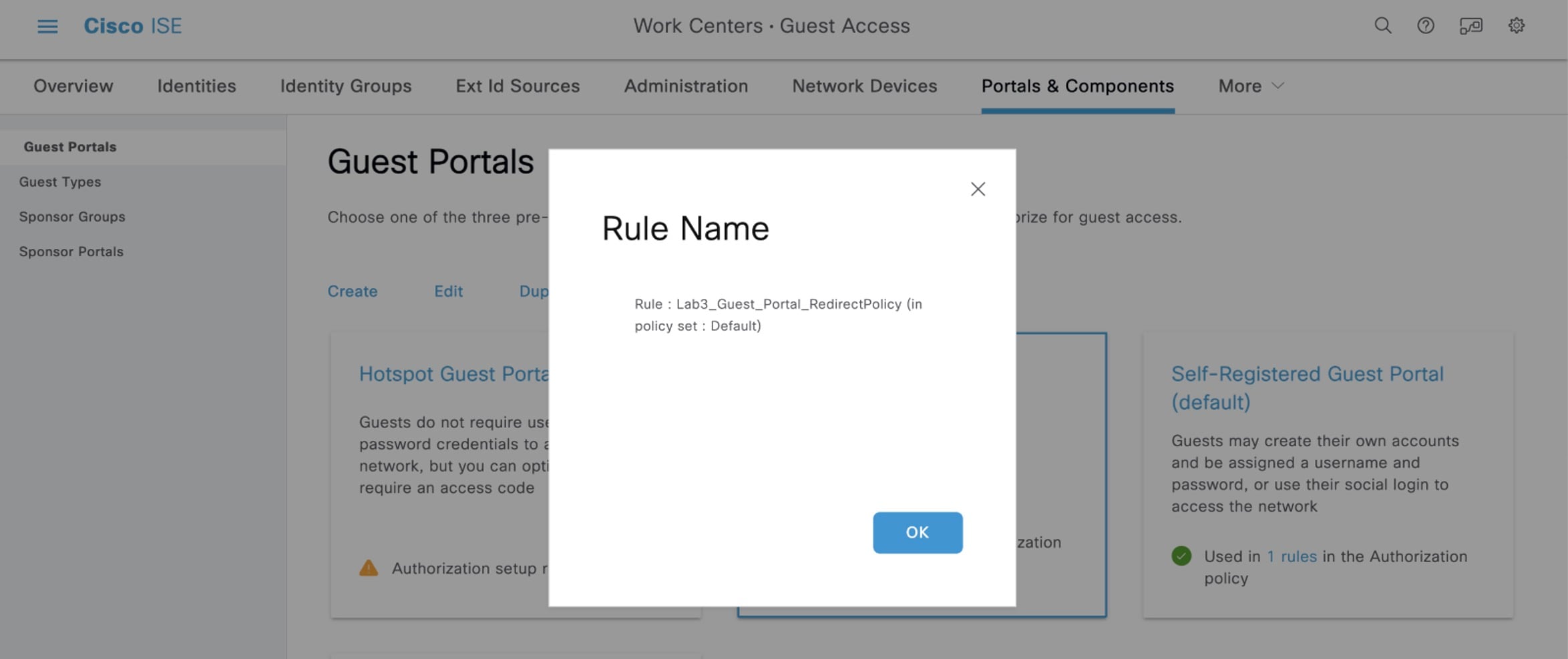 The Rule Name dialog box.