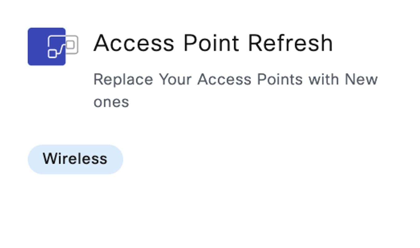 The Access Point Refresh option is displayed for wireless devices.