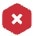 red octagon with an x