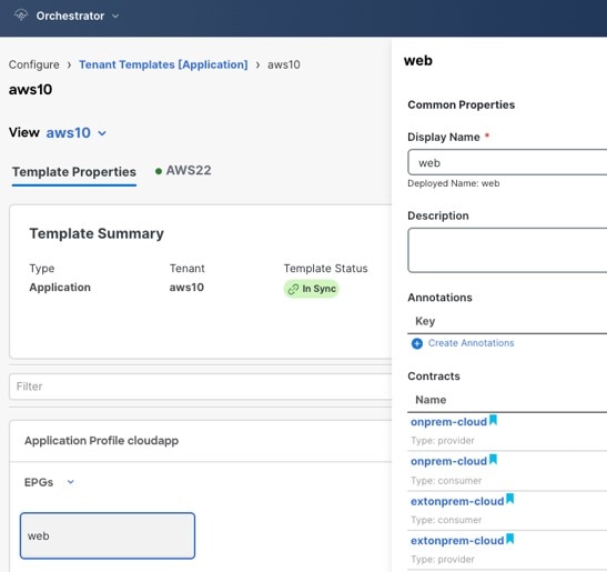 Configure Cloud Schema and Templates