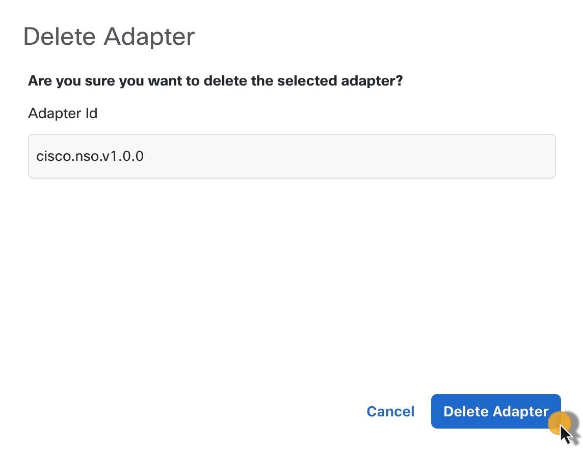 Delete adapter