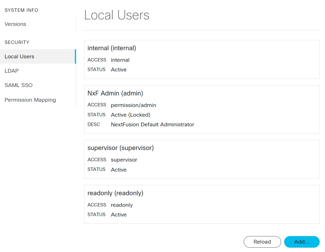 Screenshot of Local Users