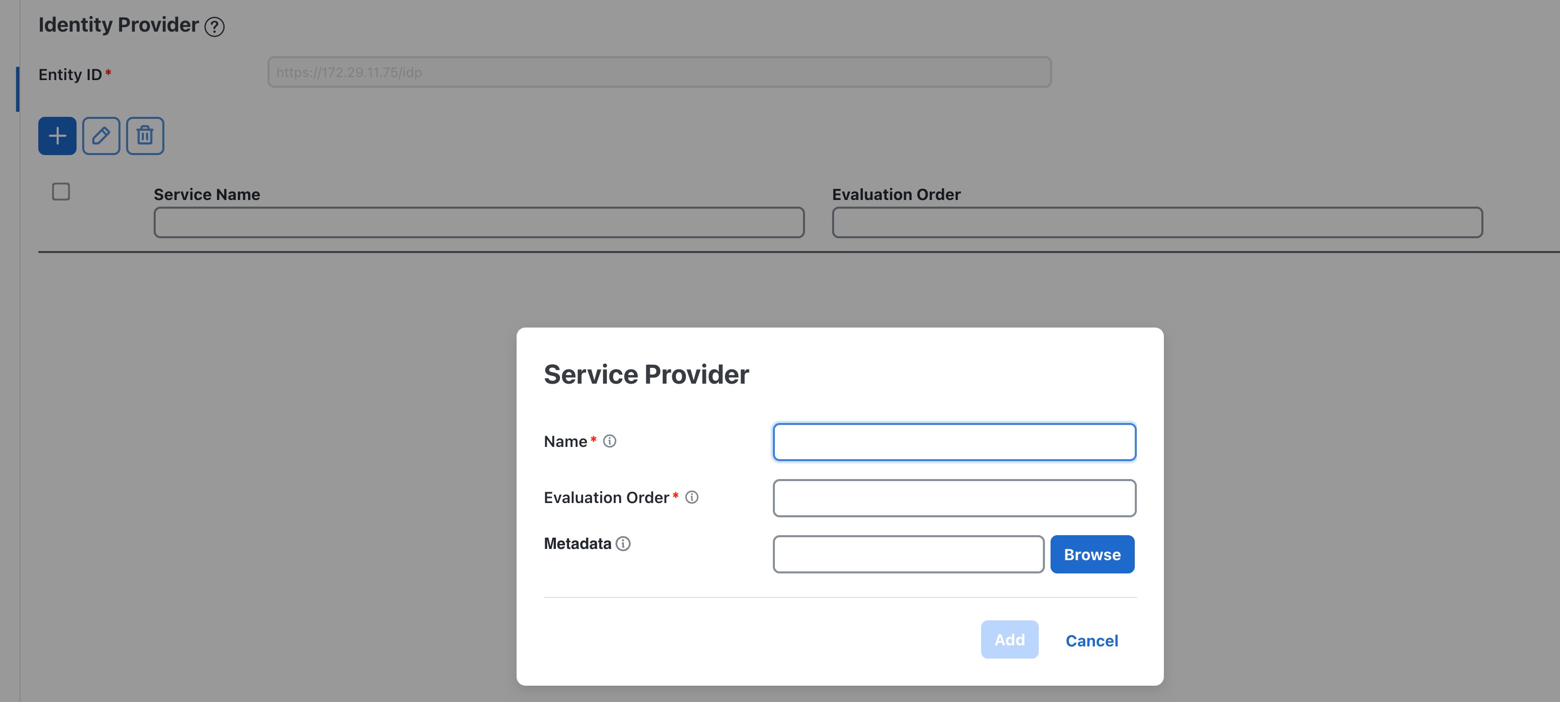 Crosswork Network ControllerAdd new Service Provider