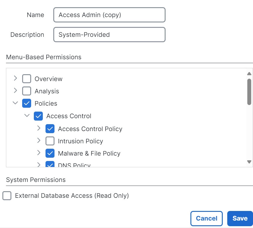 View User Role Privileges