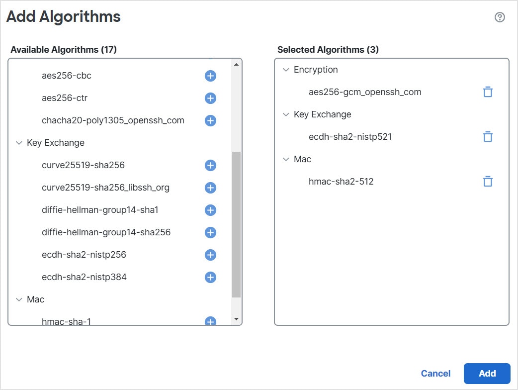 Add Algorithms