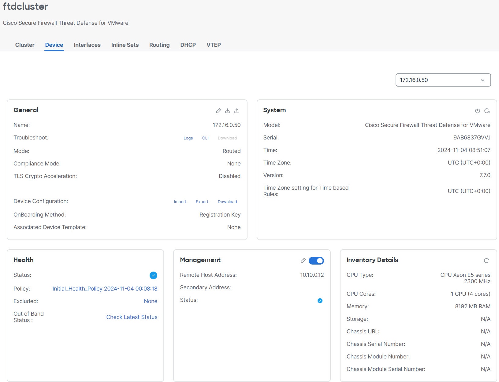 Device Settings