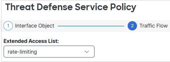 Choose Extended Access List