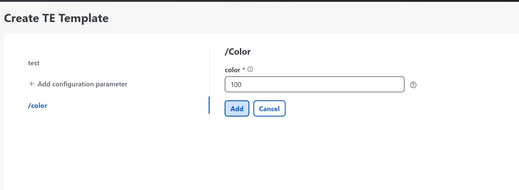 Color parameter
