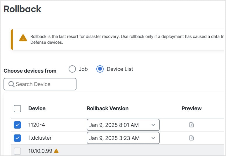 Device List