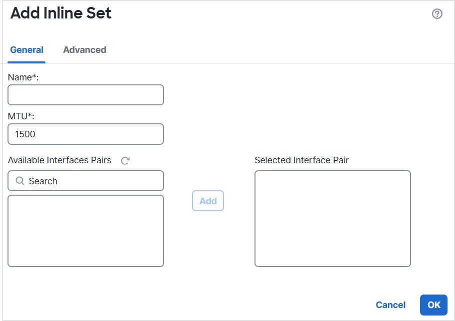 Add Inline Set