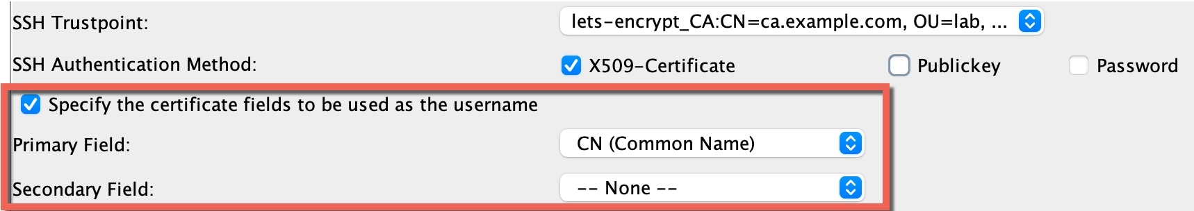Username from Certificate