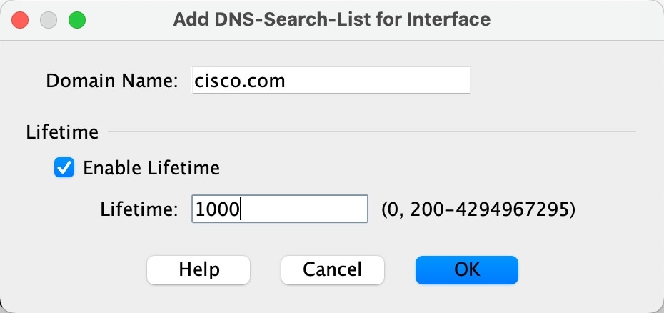 Add a DNS Search List