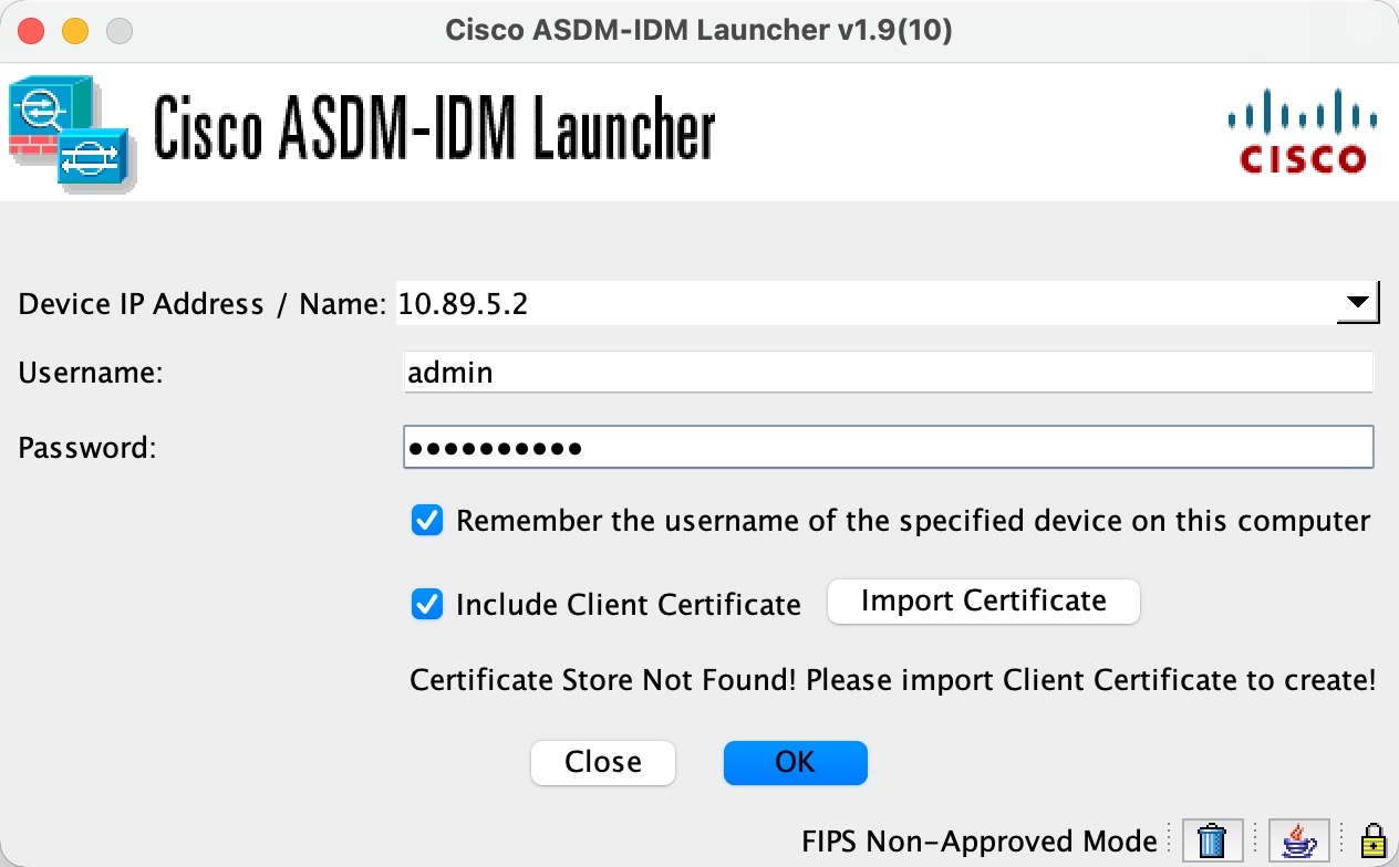 ASDM Launcher