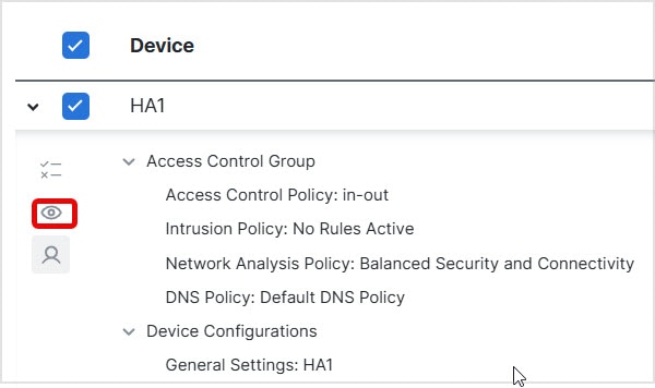 Show or Hide Policy