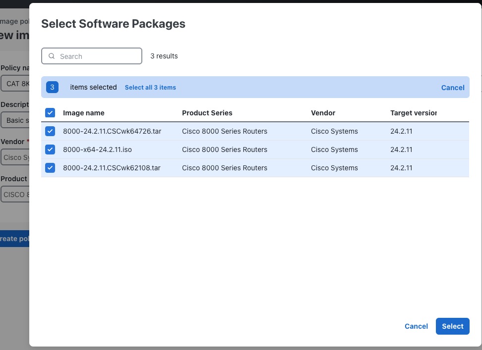 Select Softtware Packages