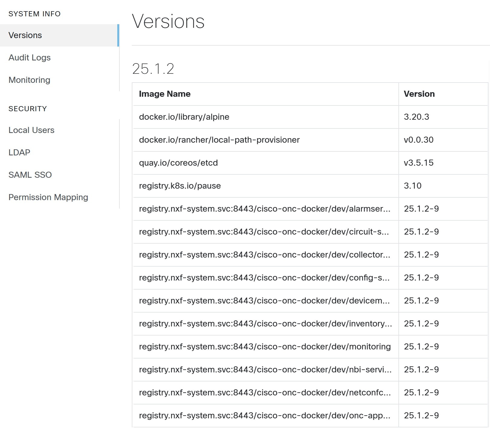 Screenshot of Settings Options