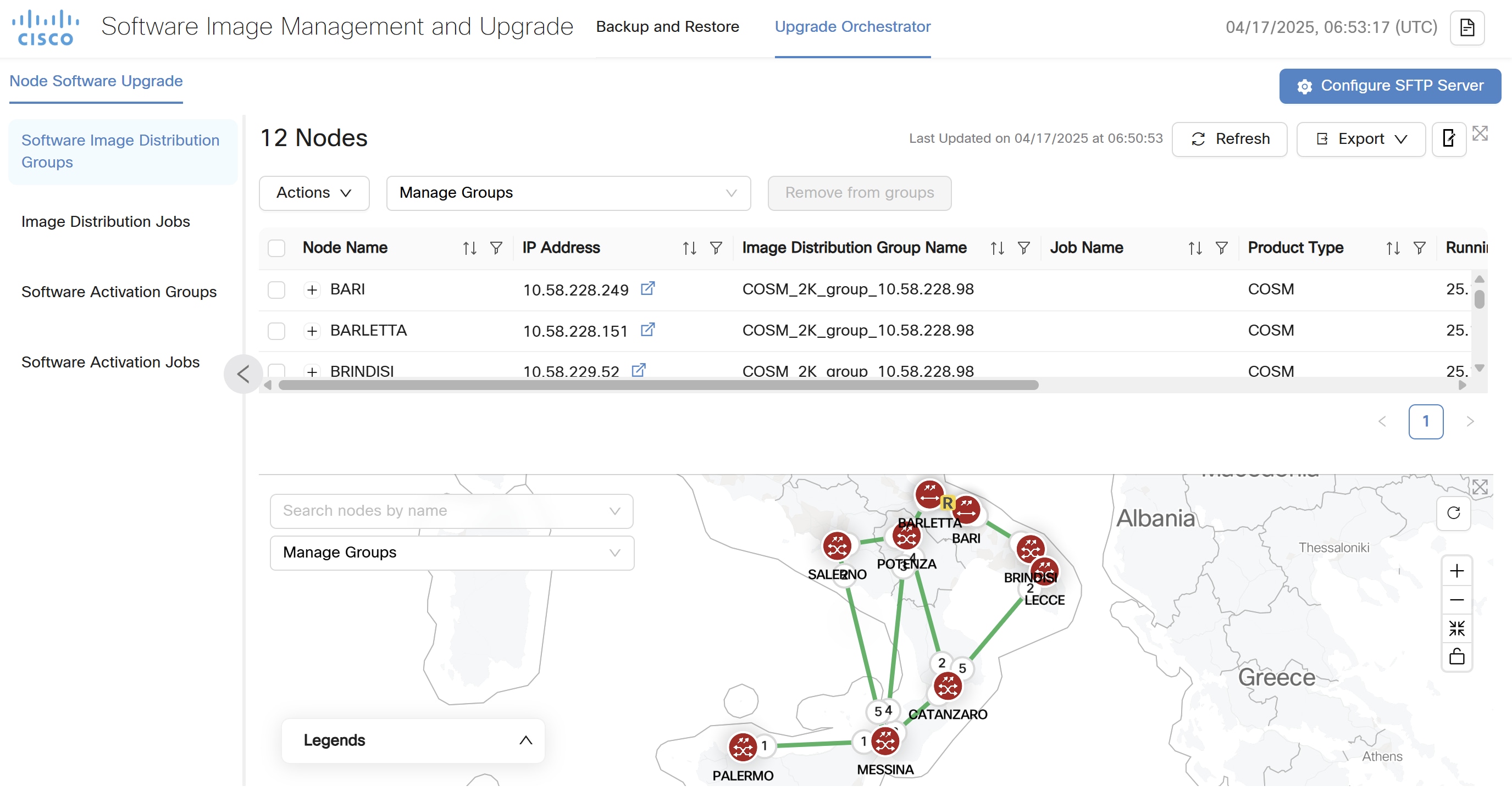 screenshot of links app