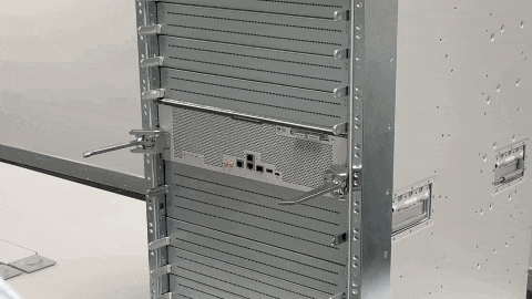 Pivoting the ejector levers inward