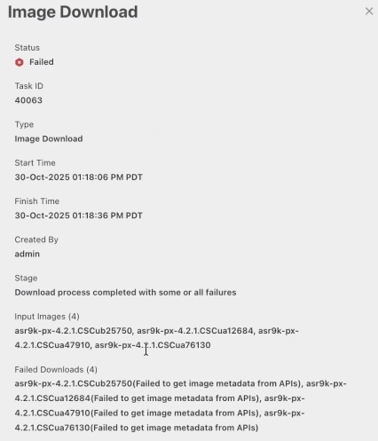 Image download popup