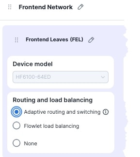 Displays where in the GUI to enable Adaptive Routing for the fabric.
