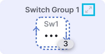 Expand a switch group