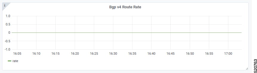 The screenshot displays the BGP v4 Route Rate