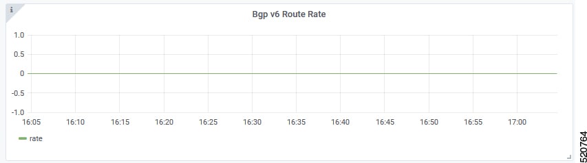 The screenshot dispalys the BGP v6 Route Rate
