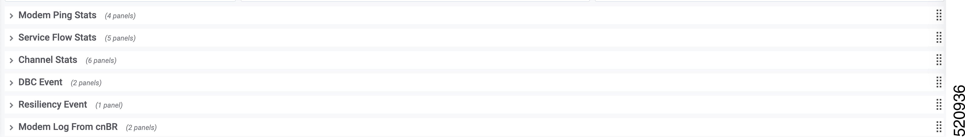 Cable Modem Verbose dashboard