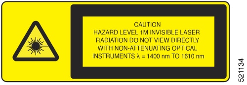 Laser Warning on the ONS 15454 M6