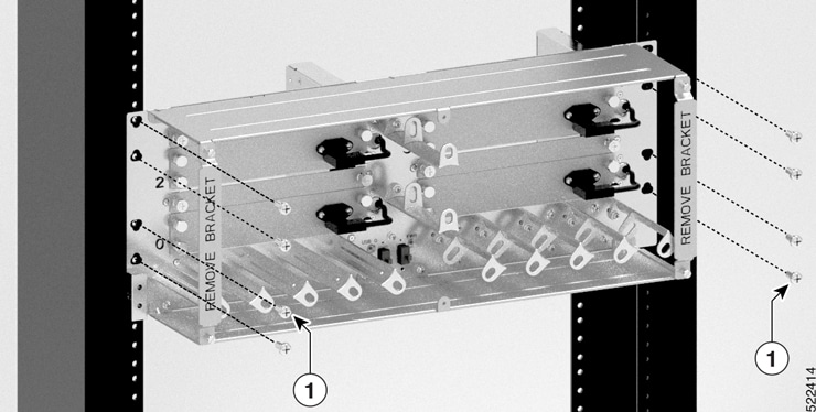 Installing the Breakout Panel on a 19-inch Rack