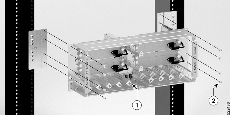 Installing Breakout Panel on a 23-inch Rack