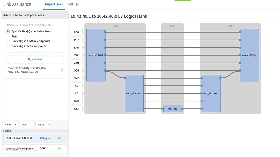 Link Assurance Tool