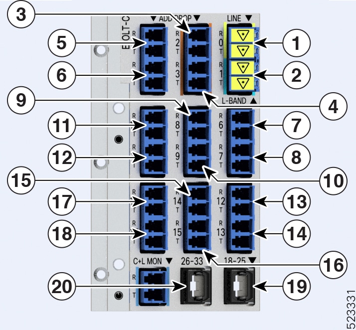 NCS1K-E-OLT-C Port Mapping